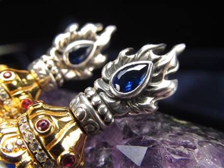 天珠 プルパ 金剛杭 密教法具 青瑪瑙