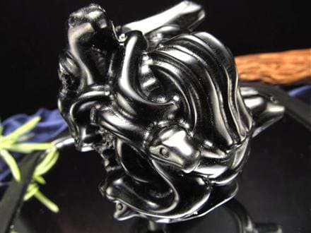 オブシディアン メデューサ メドゥーサ 黒曜石 天然石