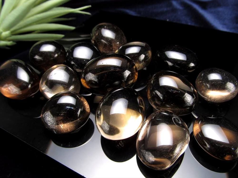 スモーキークォーツ タンブル 握り石 詰め合わせ 磨き石