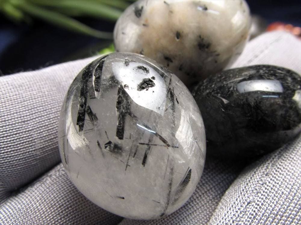 ブラックトルマリン タンブル 握り石 詰め合わせ 磨き石