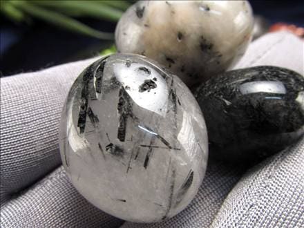 ブラックトルマリン タンブル 握り石 詰め合わせ 磨き石