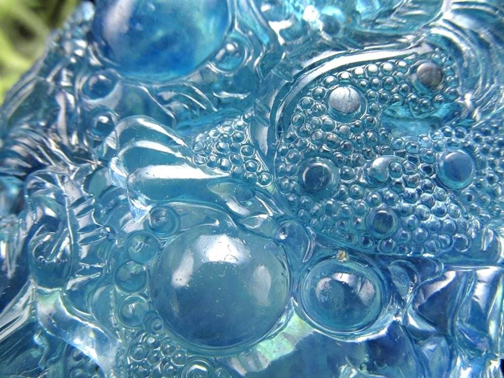 アクアマリン 彫刻置物 龍神 辰 如意宝珠龍