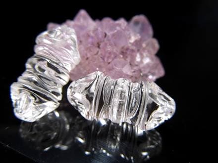 水晶 パワーストーン パーツ クリスタル 彫刻 アクセサリー