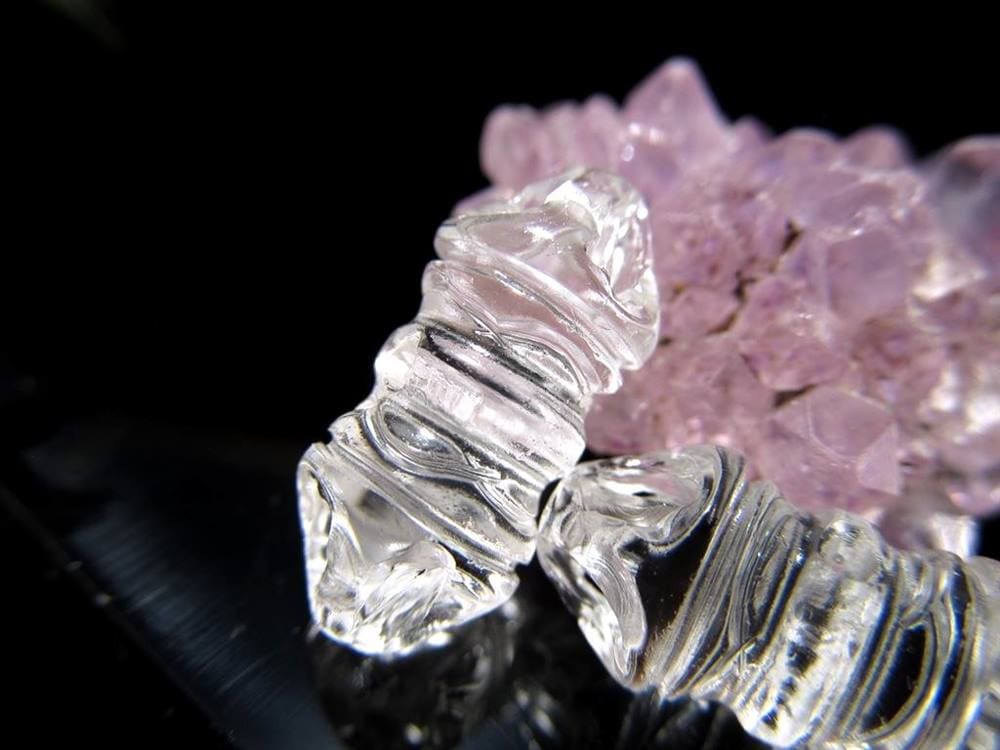 水晶 パワーストーン パーツ クリスタル 彫刻 アクセサリー