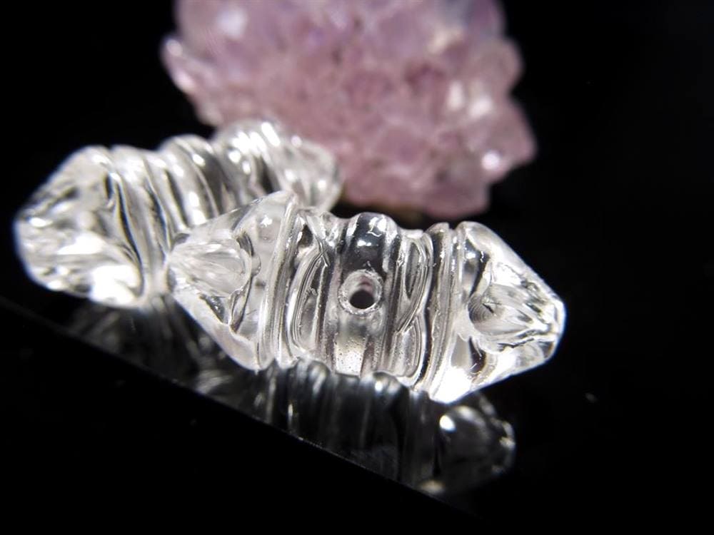 水晶 パワーストーン パーツ クリスタル 彫刻 アクセサリー