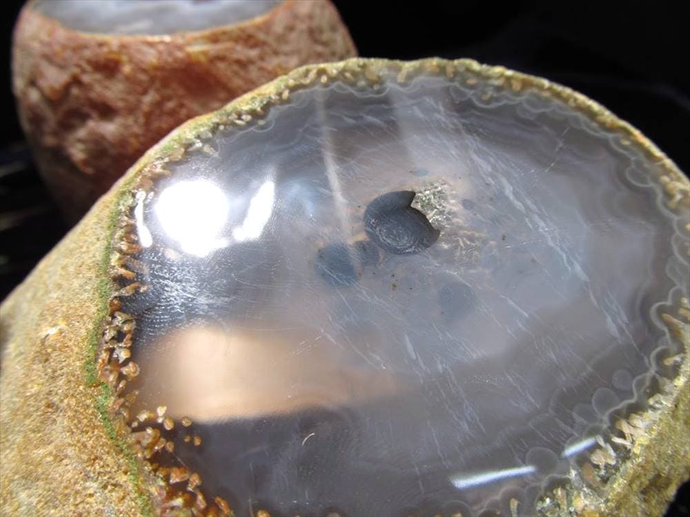 水入り瑪瑙 アゲート 原石 水入りめのう メノウ