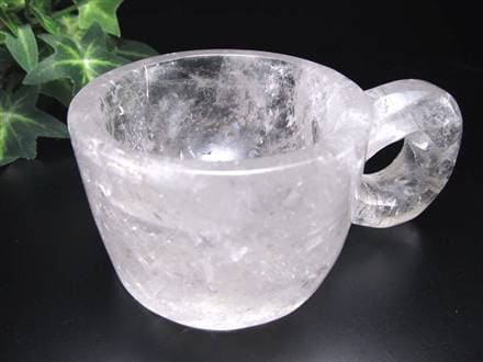 水晶 クリスタル カップ 置物 レインボー
