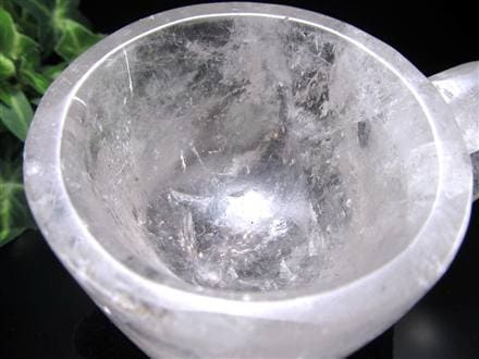 水晶 クリスタル カップ 置物 レインボー