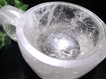 水晶 クリスタル カップ 置物 レインボー