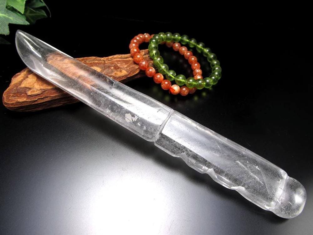 水晶 クォーツ クリスタル ダガー ナイフ
