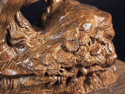 関羽 木彫り彫刻 三国志 青龍偃月刀 商売繁盛