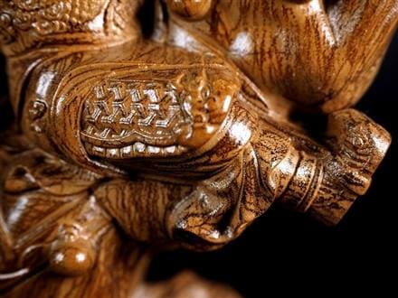 関羽 木彫り彫刻 三国志 青龍偃月刀 商売繁盛