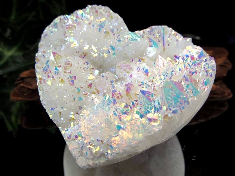 ハート型 クラスター 浄化 水晶 ハート型クラスター 中国 四川省産