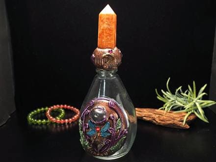 天然石アロマボトル 天然石香水瓶 ローズクォーツ 水晶 アメジスト