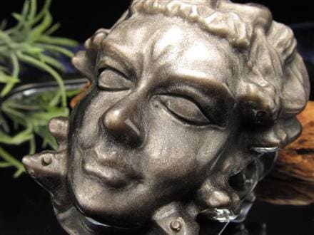 オブシディアン メデューサ メドゥーサ シルバーオブシディアン 天然石