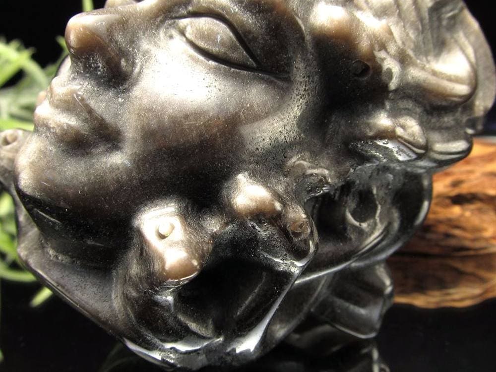 オブシディアン メデューサ メドゥーサ シルバーオブシディアン 天然石