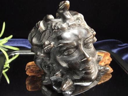 オブシディアン メデューサ メドゥーサ シルバーオブシディアン 天然石