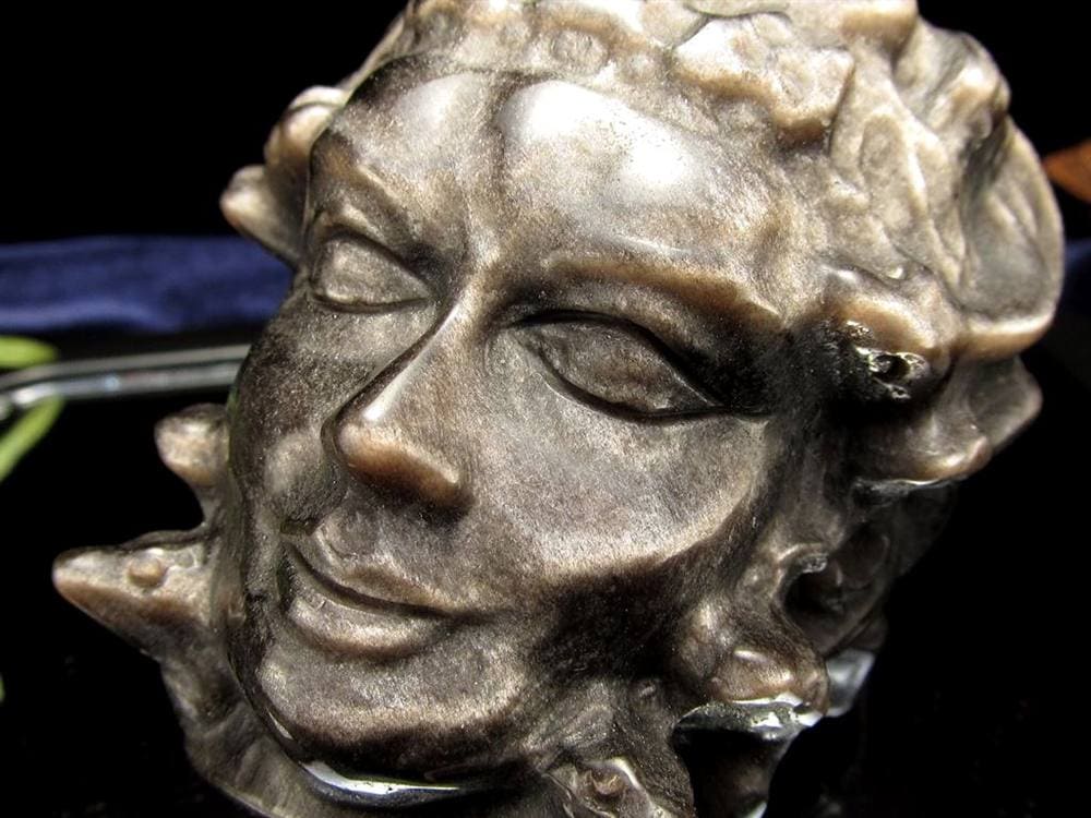 オブシディアン メデューサ メドゥーサ シルバーオブシディアン 天然石