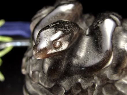 オブシディアン メデューサ メドゥーサ シルバーオブシディアン 天然石