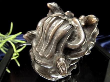 オブシディアン メデューサ メドゥーサ シルバーオブシディアン 天然石