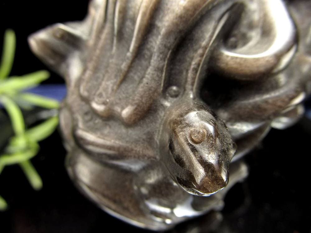 オブシディアン メデューサ メドゥーサ シルバーオブシディアン 天然石