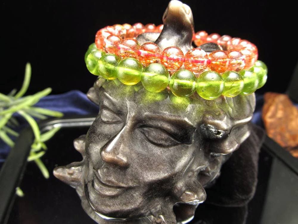 オブシディアン メデューサ メドゥーサ シルバーオブシディアン 天然石