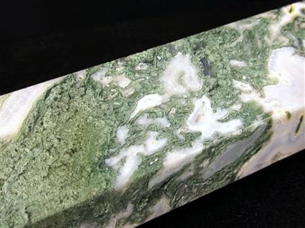 モスアゲート 苔瑪瑙 天然石 六角柱 ポイント