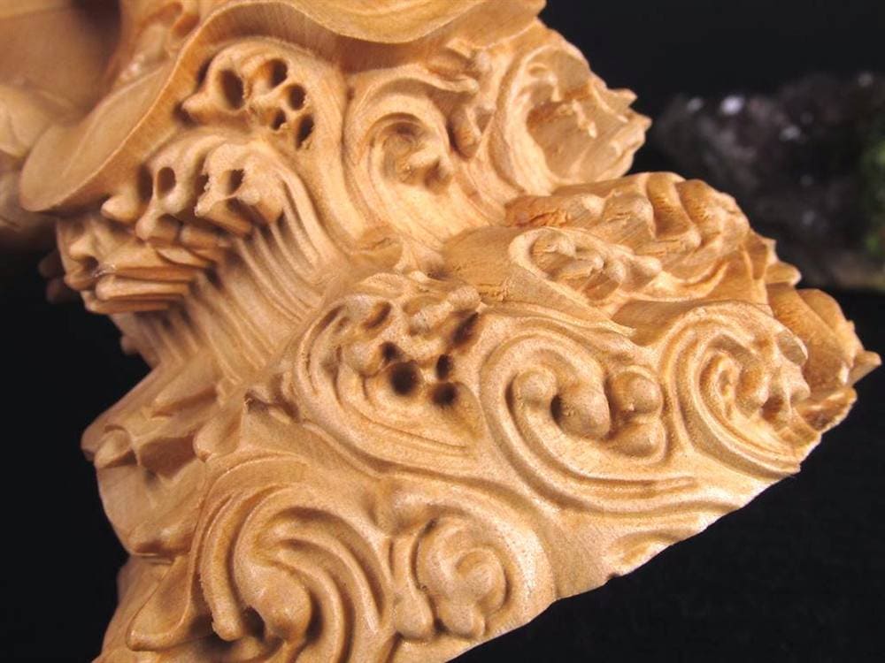 子安観音 観音 観音菩薩 置物 天然木 彫刻