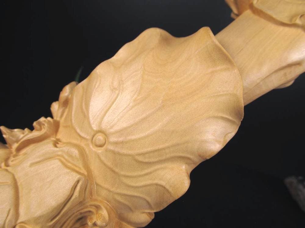 子安観音 観音 観音菩薩 置物 天然木 彫刻