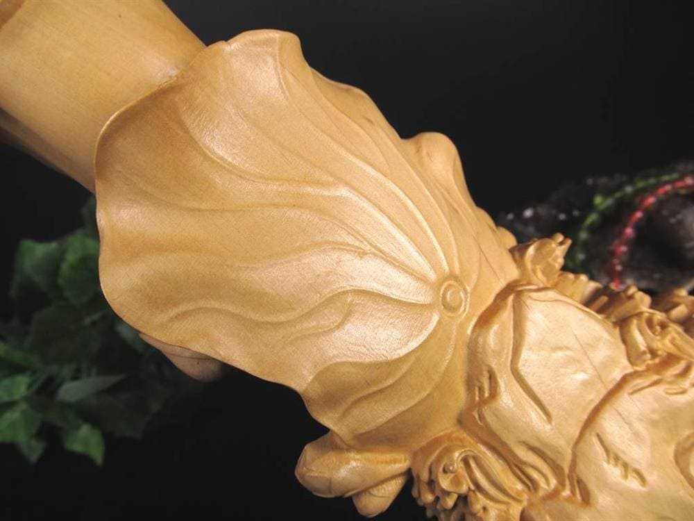 子安観音 観音 観音菩薩 置物 天然木 彫刻