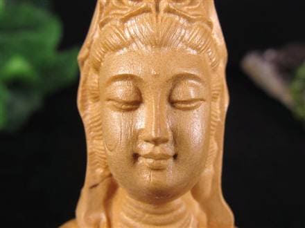 子安観音 観音 観音菩薩 置物 天然木 彫刻