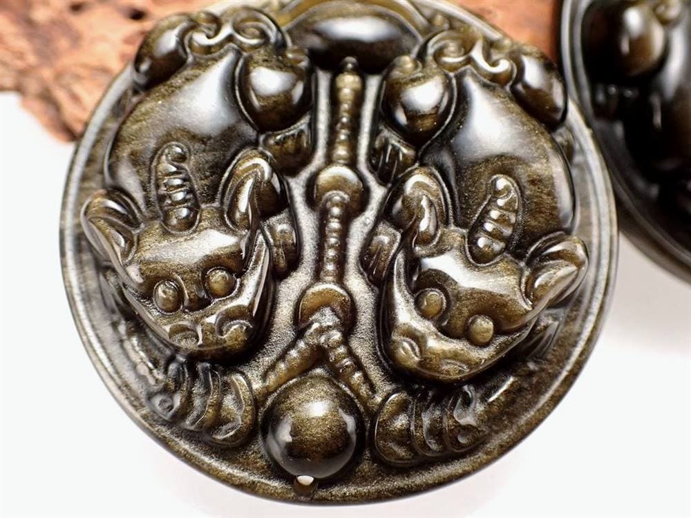 オブシディアン 黒曜石 プレート タンブル パワーストーン