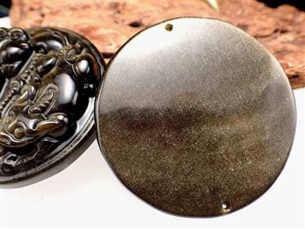 オブシディアン 黒曜石 プレート タンブル パワーストーン