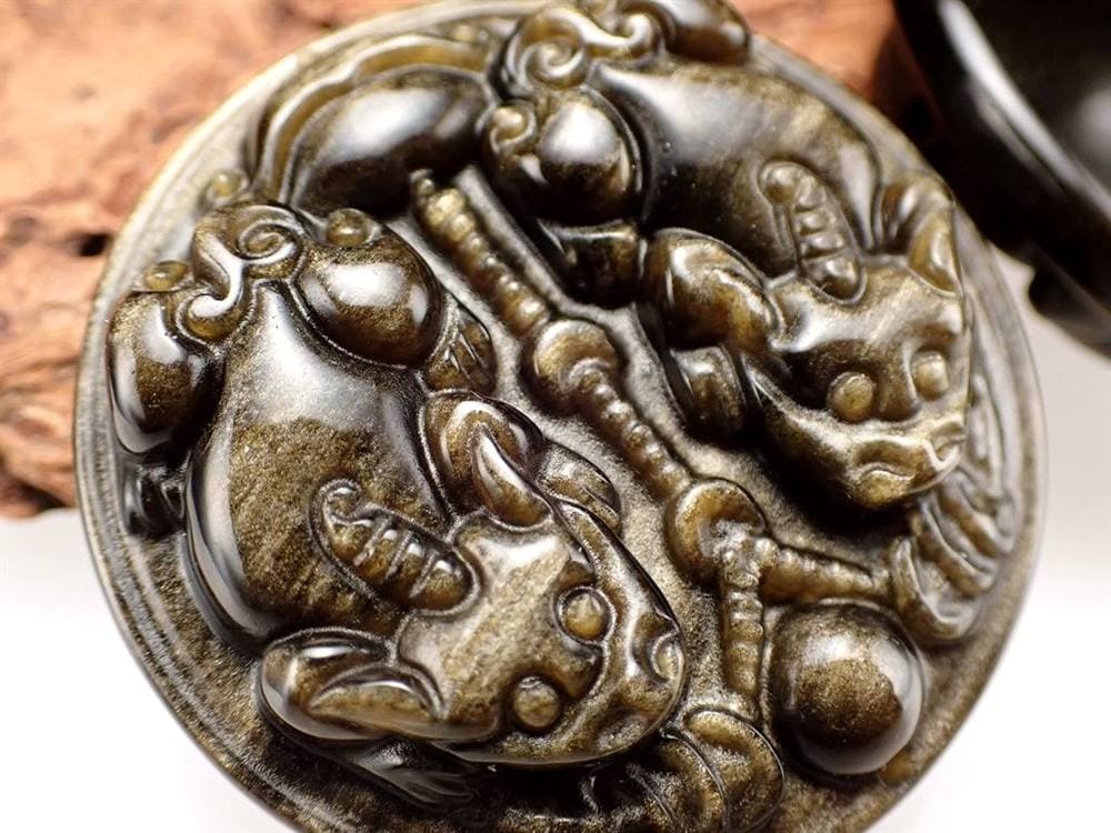 オブシディアン 黒曜石 プレート タンブル パワーストーン