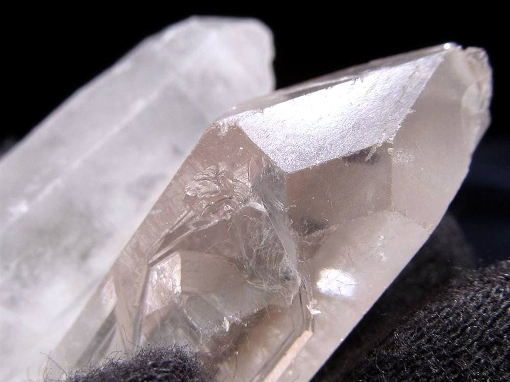 水晶ポイント クリスタル 六角柱 フロスト水晶 パワーストーン