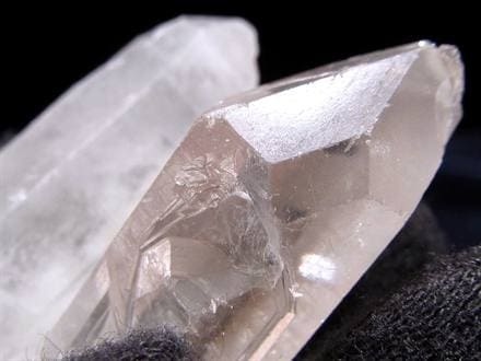 水晶ポイント クリスタル 六角柱 フロスト水晶 パワーストーン