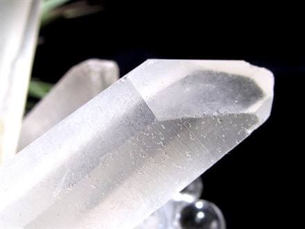 水晶ポイント クリスタル 六角柱 フロスト水晶 パワーストーン