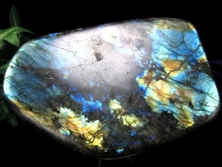 ラブラドライト 置物 ブルーシラー 原石 ポリッシュ