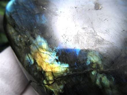 ラブラドライト 置物 ブルーシラー 原石 ポリッシュ