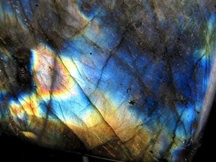 ラブラドライト 置物 ブルーシラー 原石 ポリッシュ