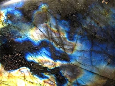 ラブラドライト 置物 ブルーシラー 原石 ポリッシュ