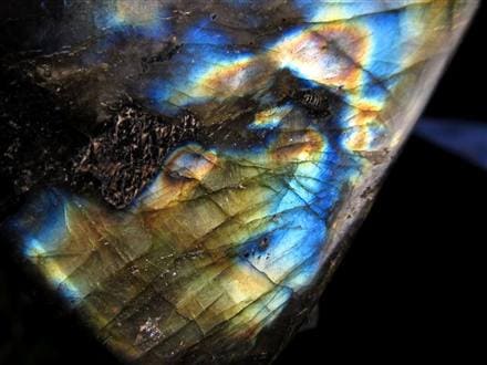 ラブラドライト 置物 ブルーシラー 原石 ポリッシュ