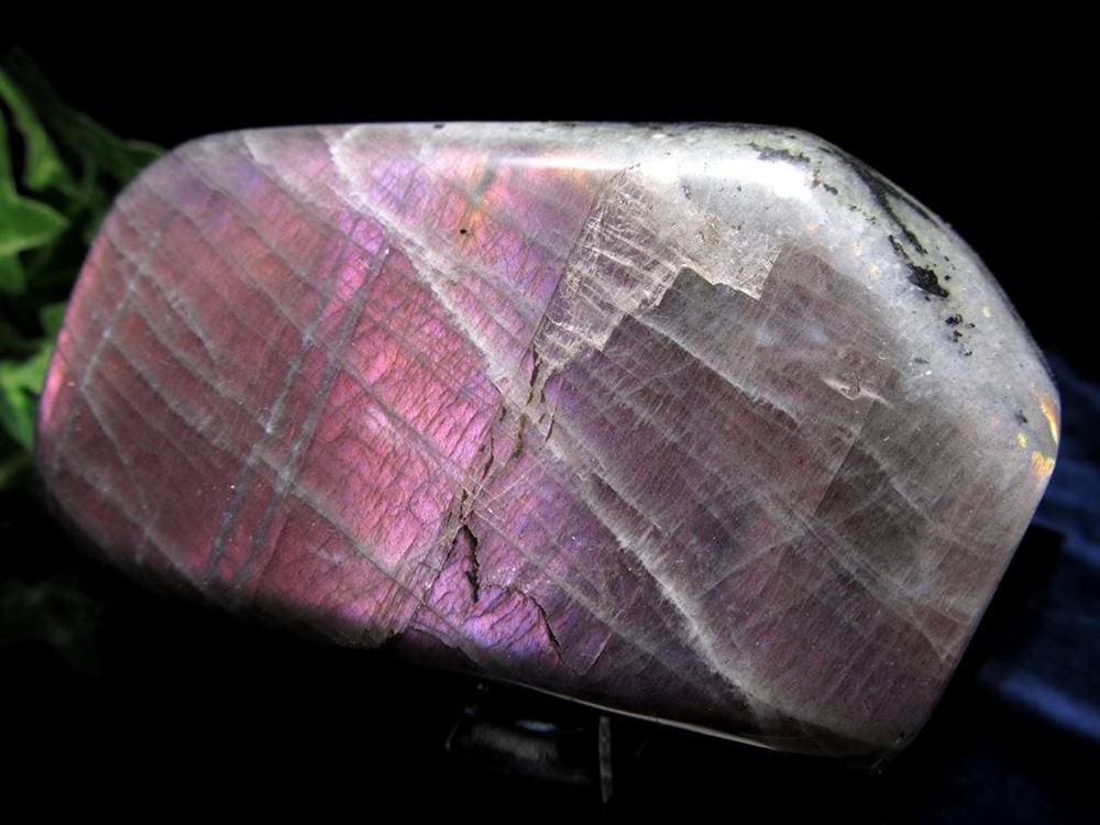 ラブラドライト 置物 ブルーシラー 原石 ポリッシュ