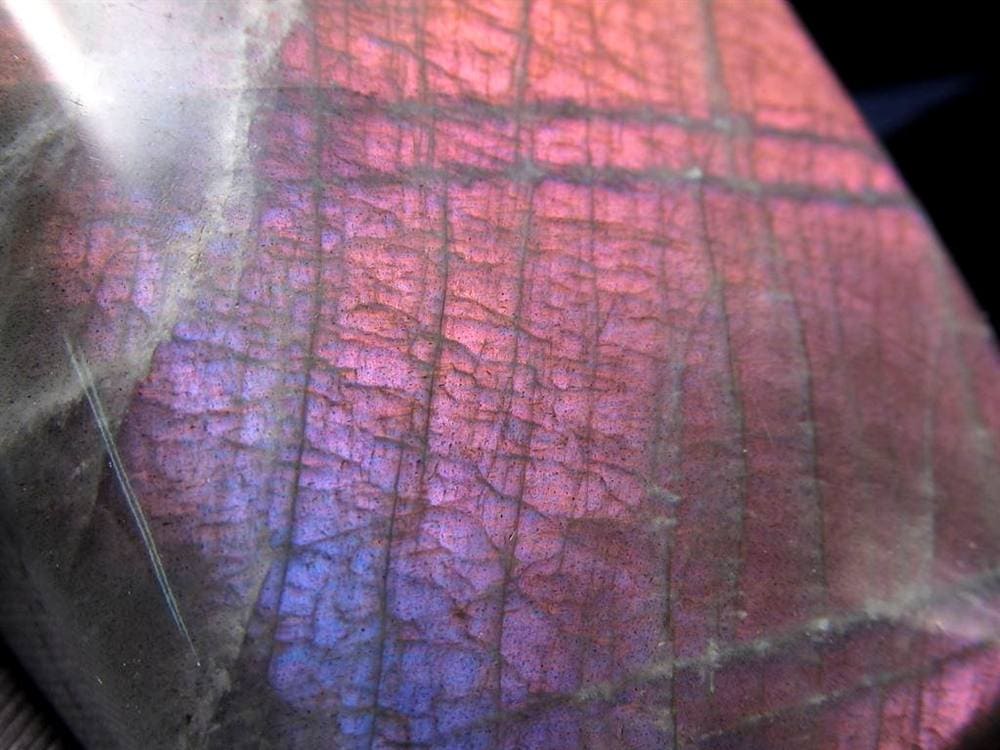 ラブラドライト 置物 ブルーシラー 原石 ポリッシュ