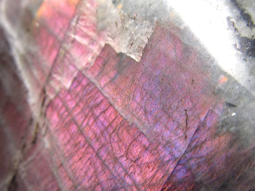 ラブラドライト 置物 ブルーシラー 原石 ポリッシュ