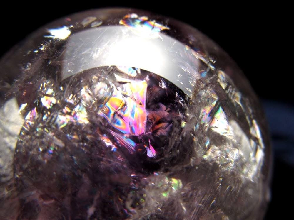 アメジストファントムクォーツ 紫幻影水晶 ファントムクォーツ 丸玉 スフィア