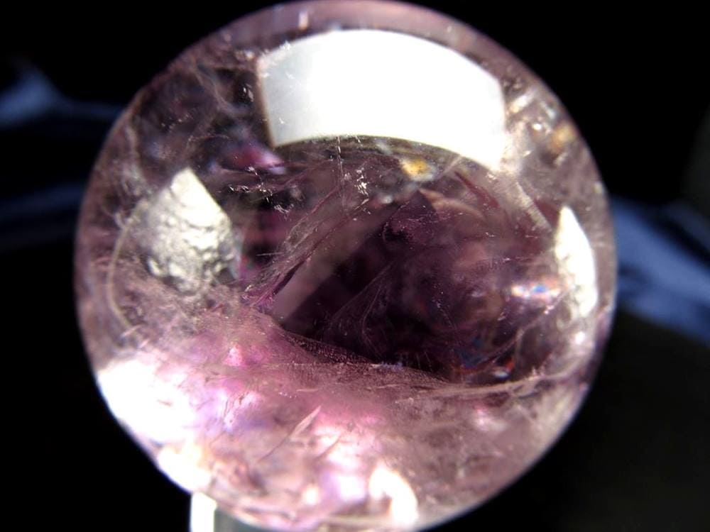 アメジストファントムクォーツ 紫幻影水晶 ファントムクォーツ 丸玉 スフィア