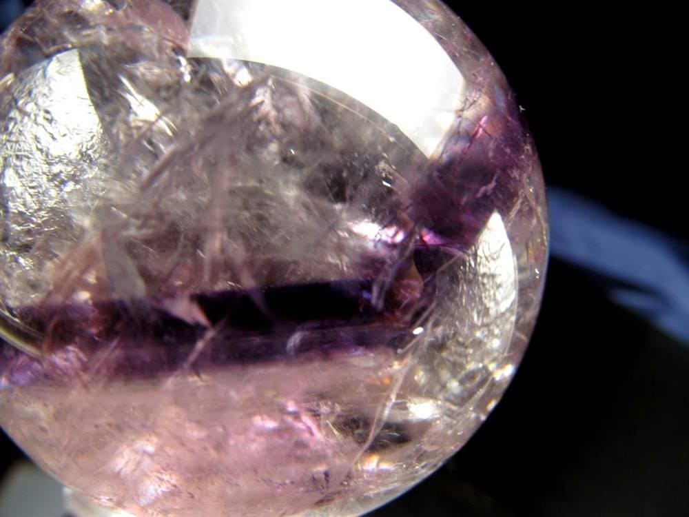 アメジストファントムクォーツ 紫幻影水晶 ファントムクォーツ 丸玉 スフィア