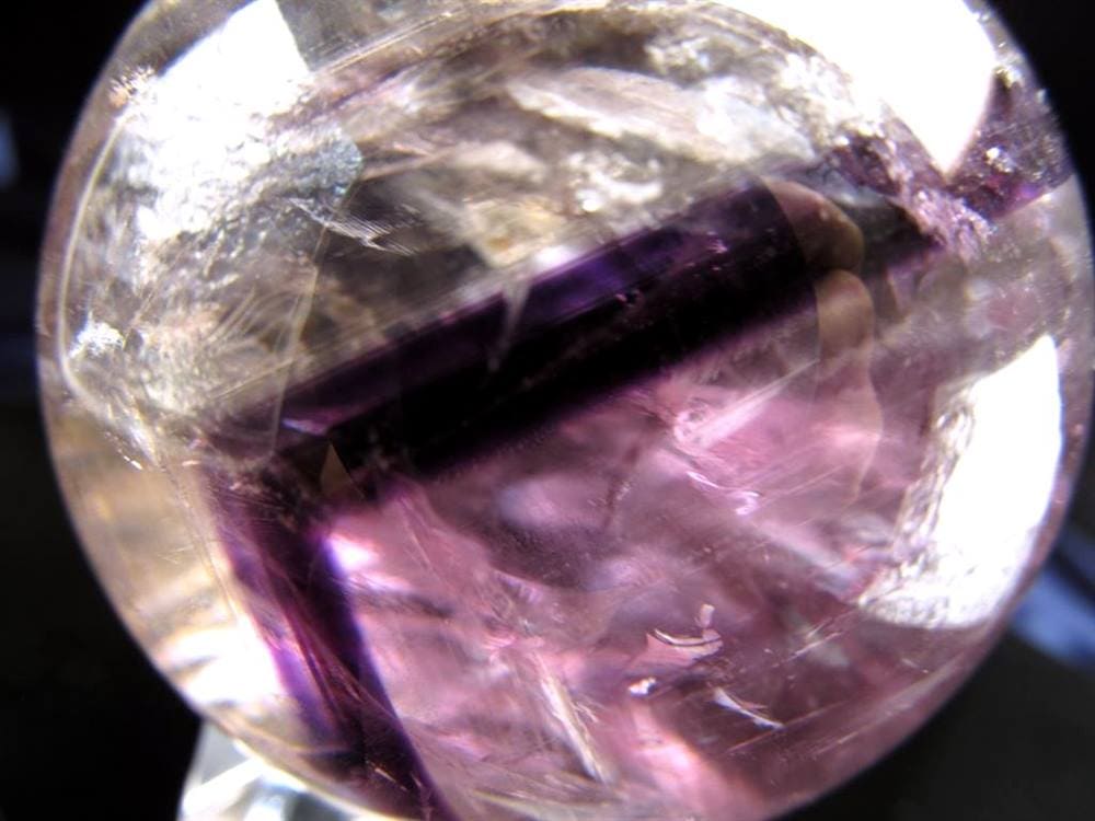 アメジストファントムクォーツ 紫幻影水晶 ファントムクォーツ 丸玉 スフィア