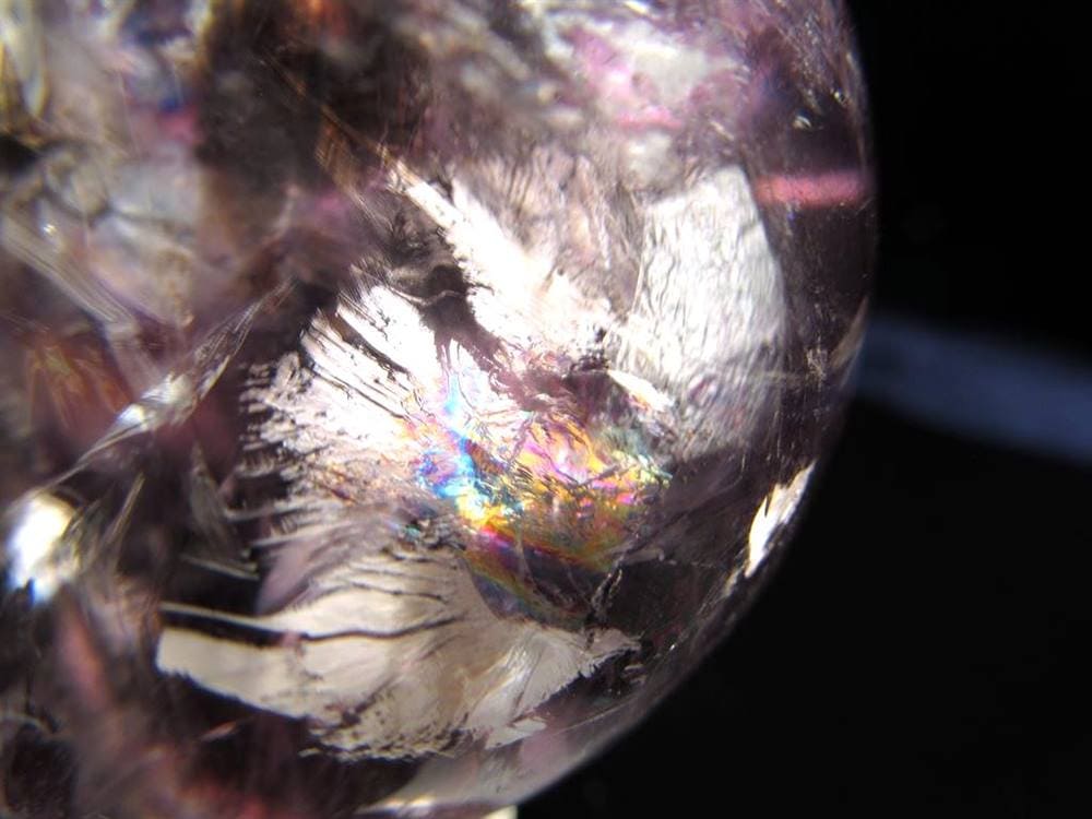 アメジストファントムクォーツ 紫幻影水晶 ファントムクォーツ 丸玉 スフィア
